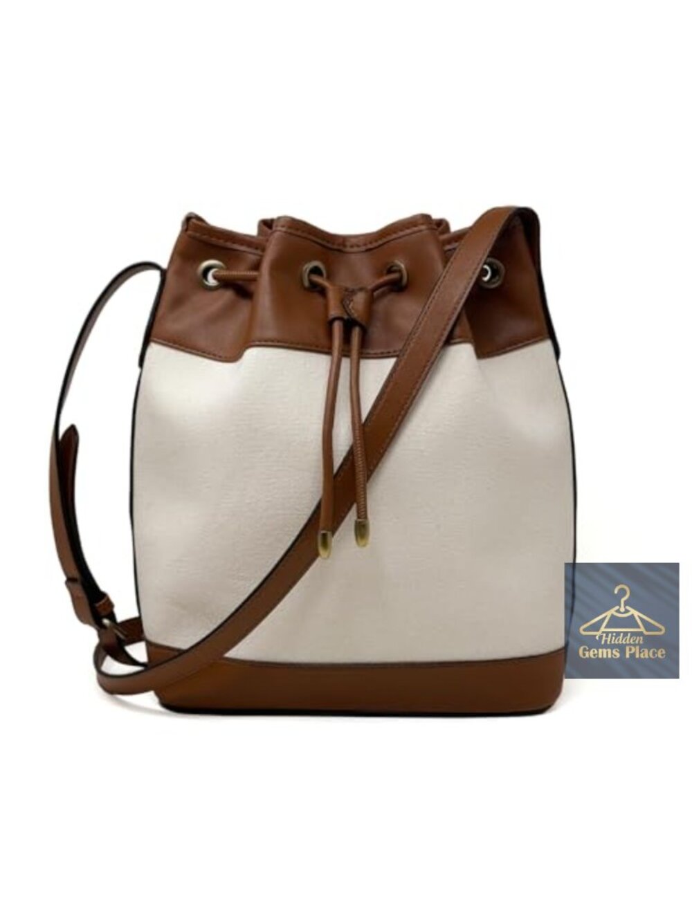 Women's Vegan Leather Convertible Shoulder Crossbody Bucket Handbag